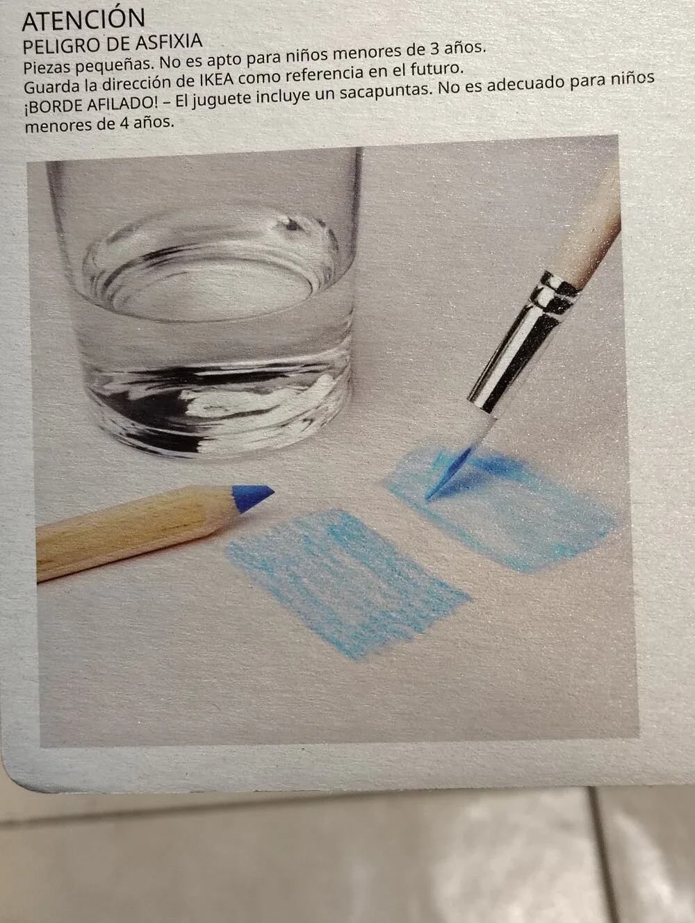 MÅLA Colored Pencil Set with Brush - Red, Yellow, Blue, Green, Black, Brown
